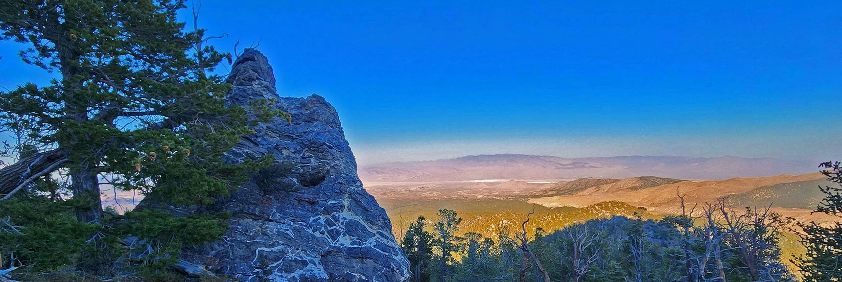 Quick Arrival at 7-Mile Canyon E Ridge Pillar. Continue to Deer Creek Rd. | Mummy Mountain Forehead Summit Approach Gully | Mt Charleston Wilderness, Nevada