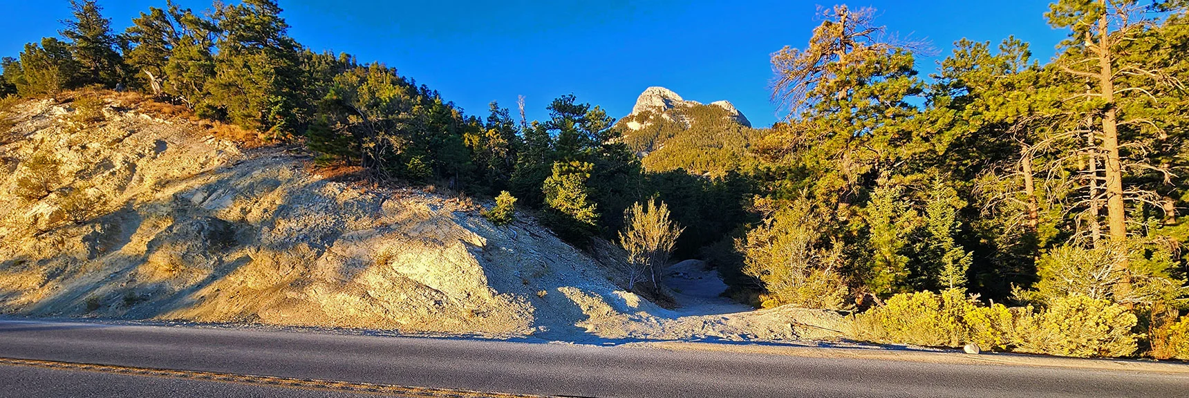1st Target: Ridge to Your Left Toward Left (East) Side of Mummy's Nose Cliffs. | Mummy's Chin Summit Ridge Loop | Mt. Charleston Wilderness, Nevada