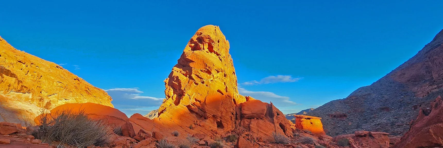 Sunset Pics from Horse Collar Arch | Bowl of Fire SE Detailed | Lake Mead NRA, Nevada