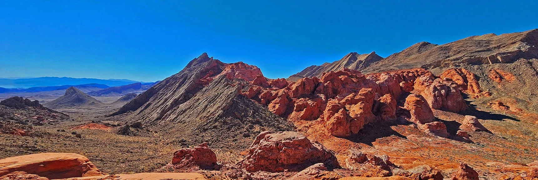 View Further SE Beyond Bowl. Many More Formations to Explore in Future! | Bowl of Fire SE Detailed | Lake Mead NRA, Nevada
