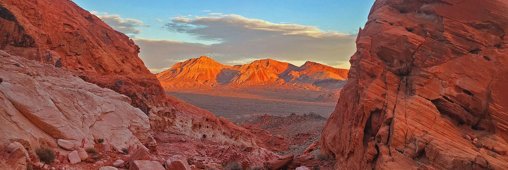 Sunset View Down SE Bowl | Bowl of Fire SE Detailed | Lake Mead NRA, Nevada