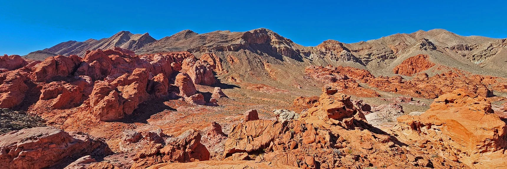 Eastern View Toward Muddy Mountains Above SE Bowl of Fire. Future Discoveries. | Bowl of Fire SE Detailed | Lake Mead NRA, Nevada