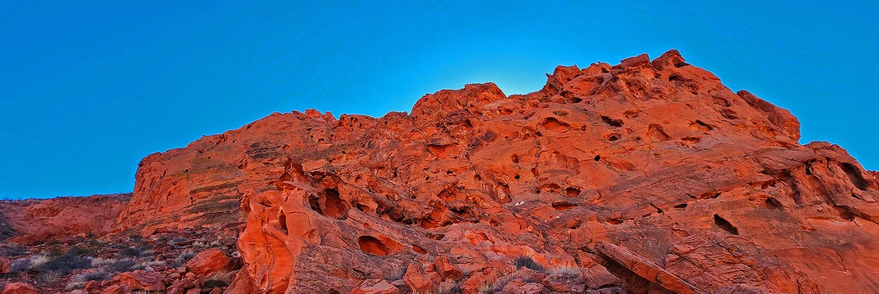 Sandstone Formations Along NE Base of Pointy Hill | Bowl of Fire SE Detailed | Lake Mead NRA, Nevada