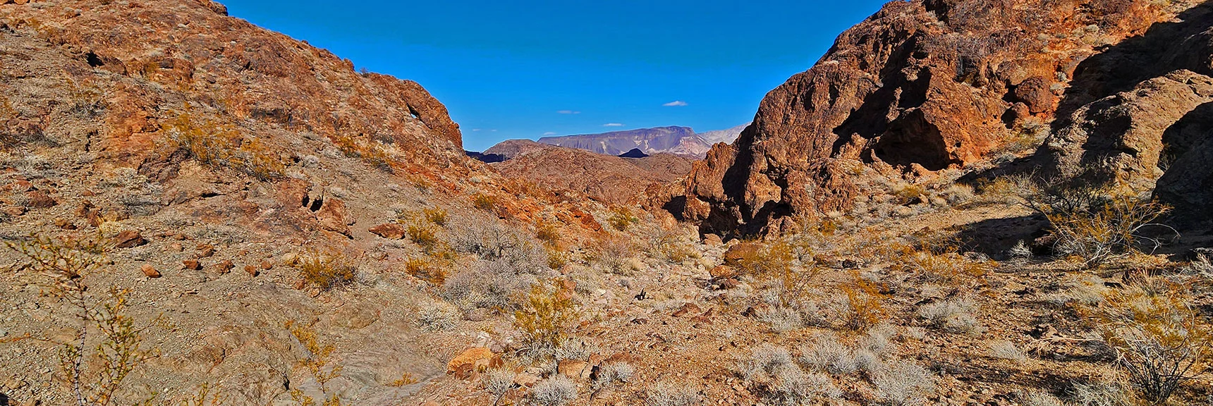 View Down This Canyon Toward Fortification Hill, Arizona | Black Canyon Overlook Loop | Lake Mead NRA, Nevada