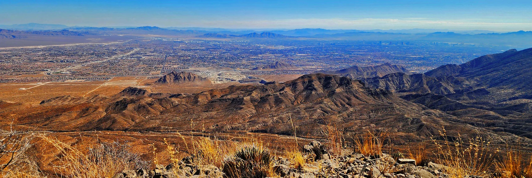 Many Pathways, Hiking, Biking, Horseback Routes in Wilderness Below | Harris Springs Canyon Ridgeline | La Madre Mountains Wilderness, Nevada
