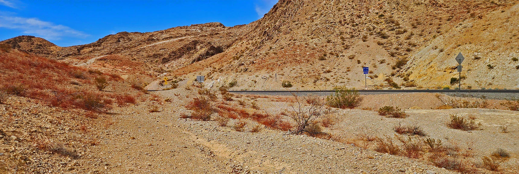 Loop Starting Point is to the Left Just Around the Corner! | Frenchman Mt East Approach Loop | Near Lake Mead National Recreation Area, Nevada