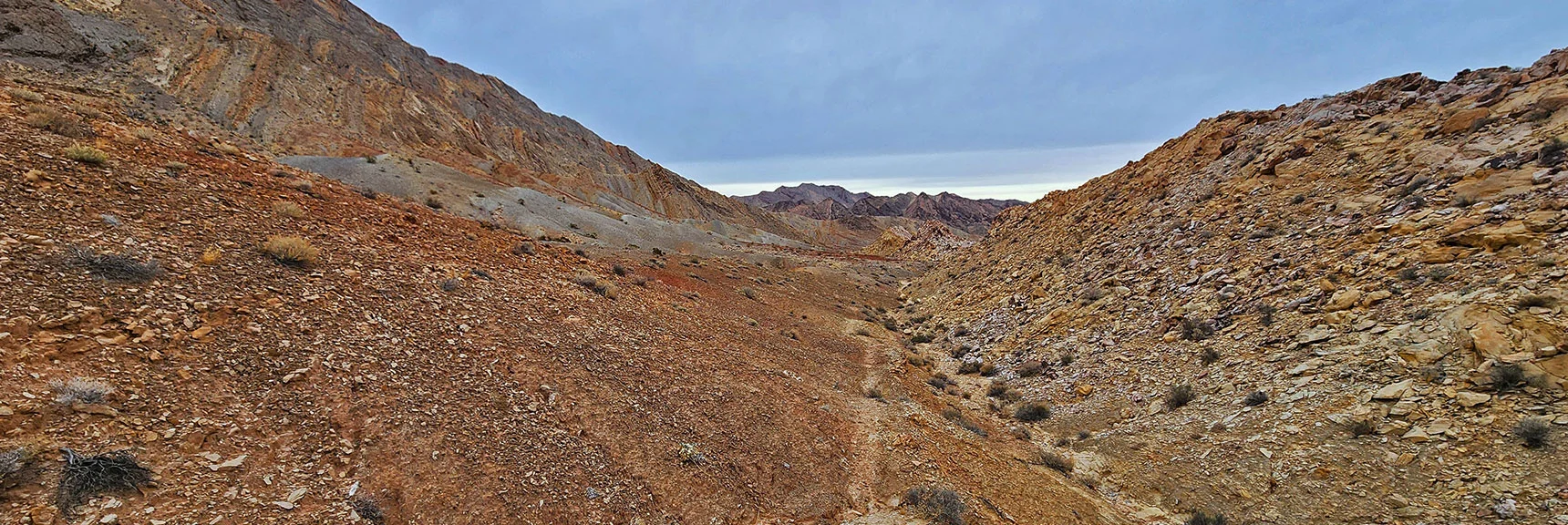 Looking Back Toward the Narrows. | Frenchman Mt East Approach Loop | Near Lake Mead National Recreation Area, Nevada