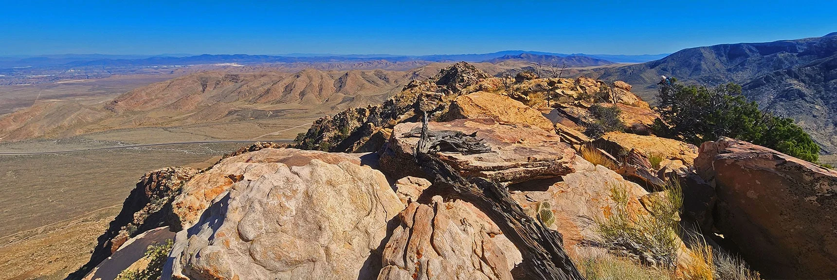 View Across 5th Ridgeline High Point Along South Peak Ridge | Hollow Rock & South Peaks Loop | Rainbow Mts. Wilderness, Nevada