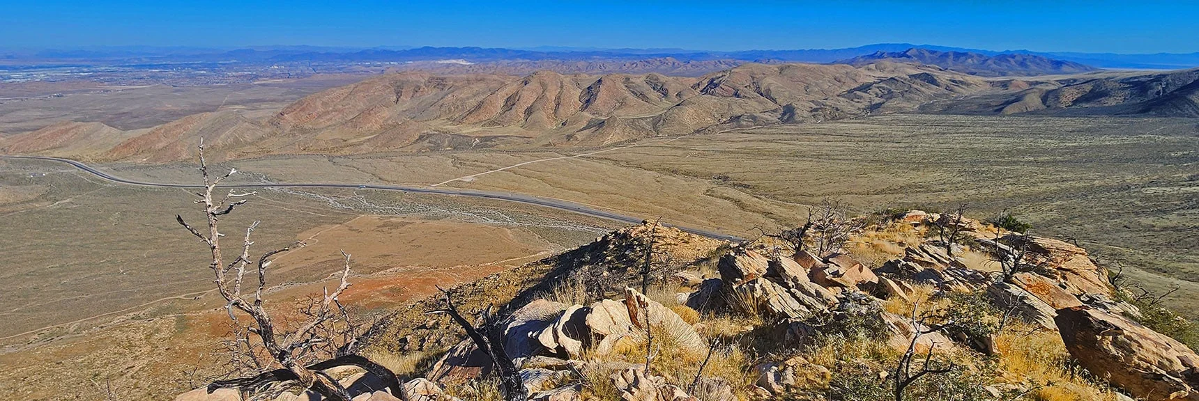 Begin South Peak Descent. | Hollow Rock & South Peaks Loop | Rainbow Mts. Wilderness, Nevada