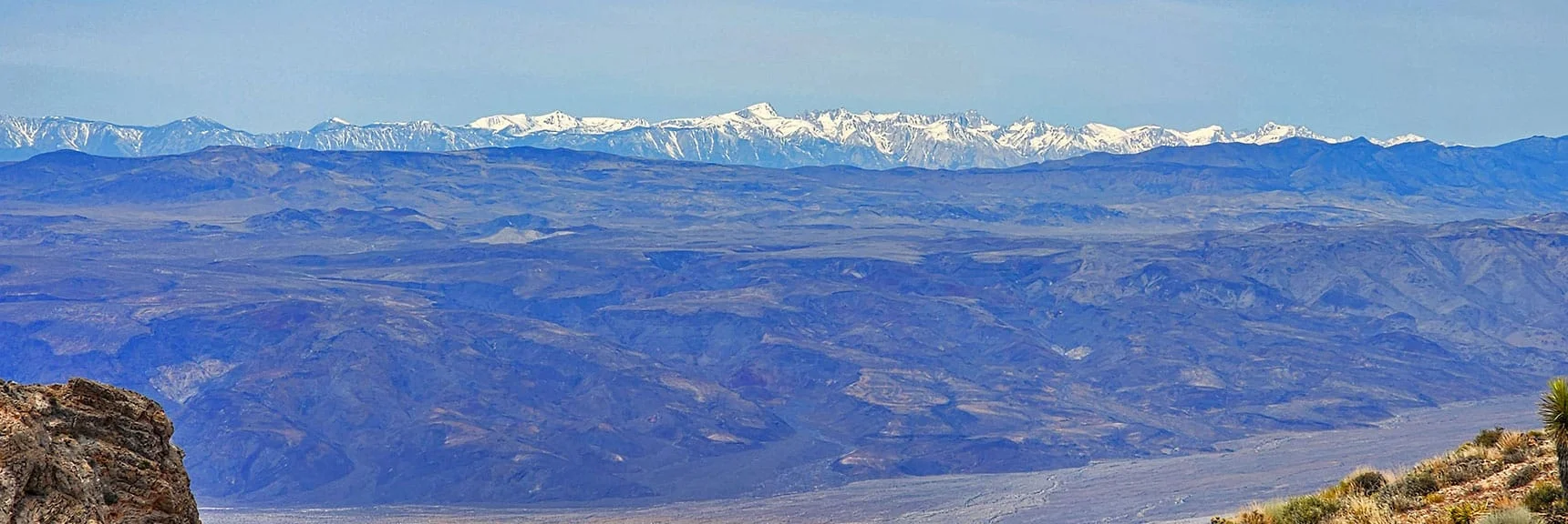 Sierra Nevada Range Across Panamint Valley Viewed from Crash Site | CIA Plane Crash in 1952 | Panamint Mountains | Death Valley, CA