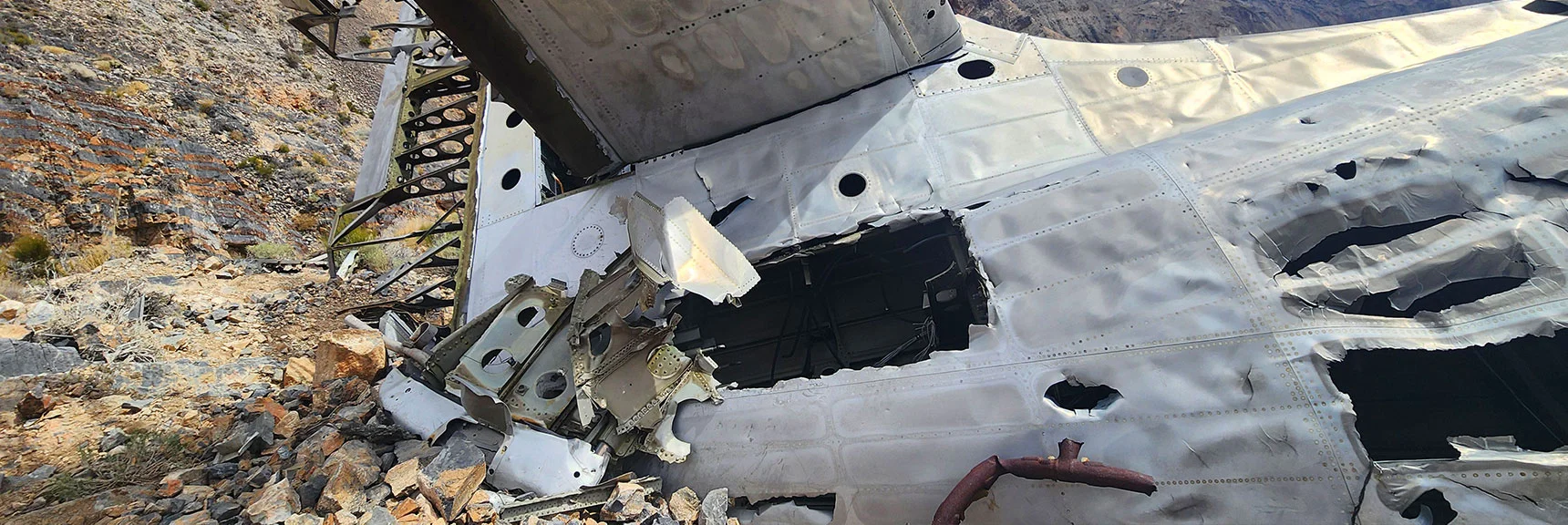 Tail Section. | CIA Plane Crash in 1952 | Panamint Mountains | Death Valley, CA