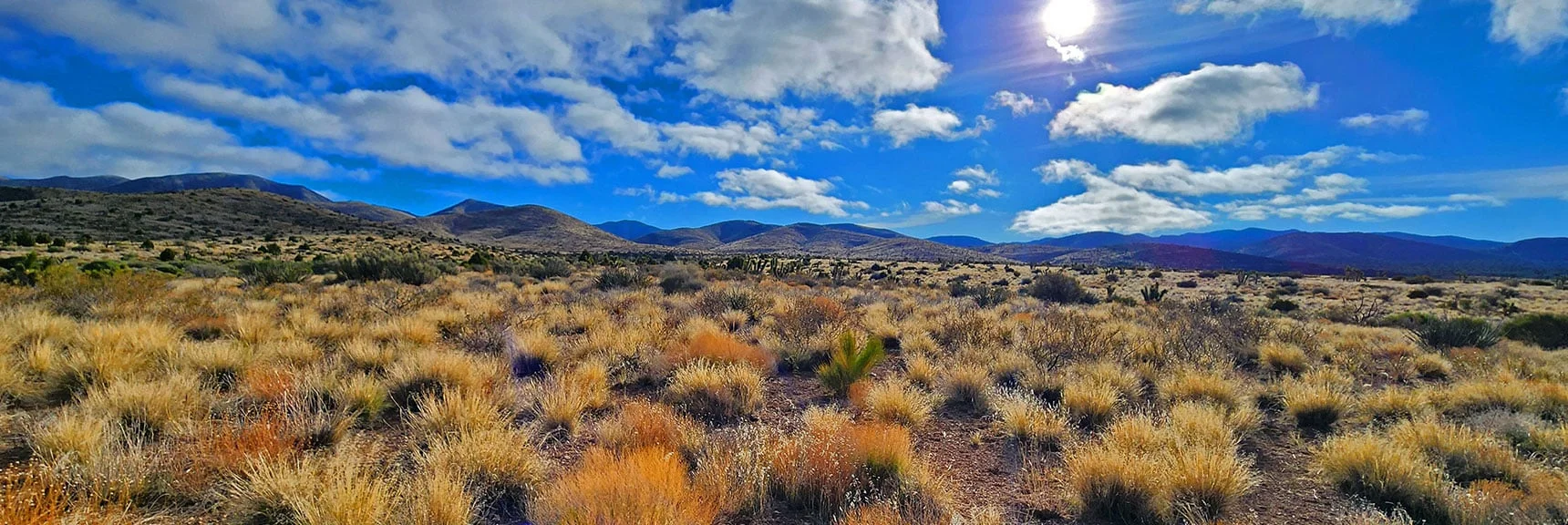 Angle Right Over a Low Ridge, Leave Road, Head for Opening in Hills | Indecision Peak Summit | Rainbow Mountain Wilderness, Nevada