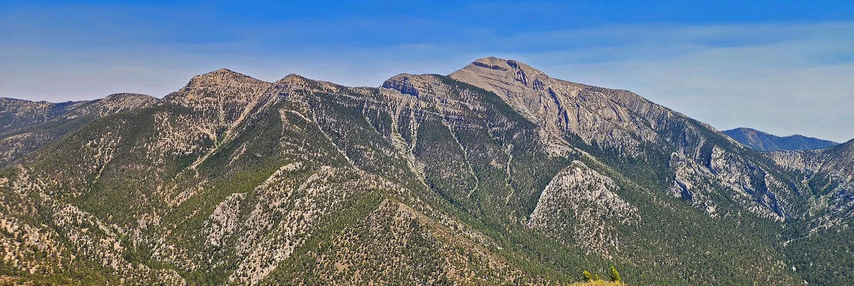 Now on Amargosa Overlook Viewing Peaks Across Wallace Canyon. | Amargosa Overlook | Mt. Charleston Wilderness | Spring Mountains, Nevada