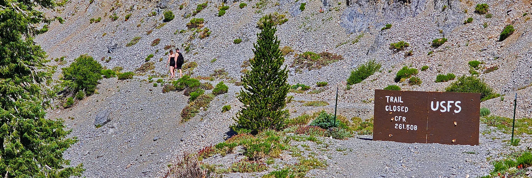 Upper Bristlecone Pine Trailhead Closed. Bonanza Trailhead Just Around the Corner. | Amargosa Overlook | Mt. Charleston Wilderness | Spring Mountains, Nevada