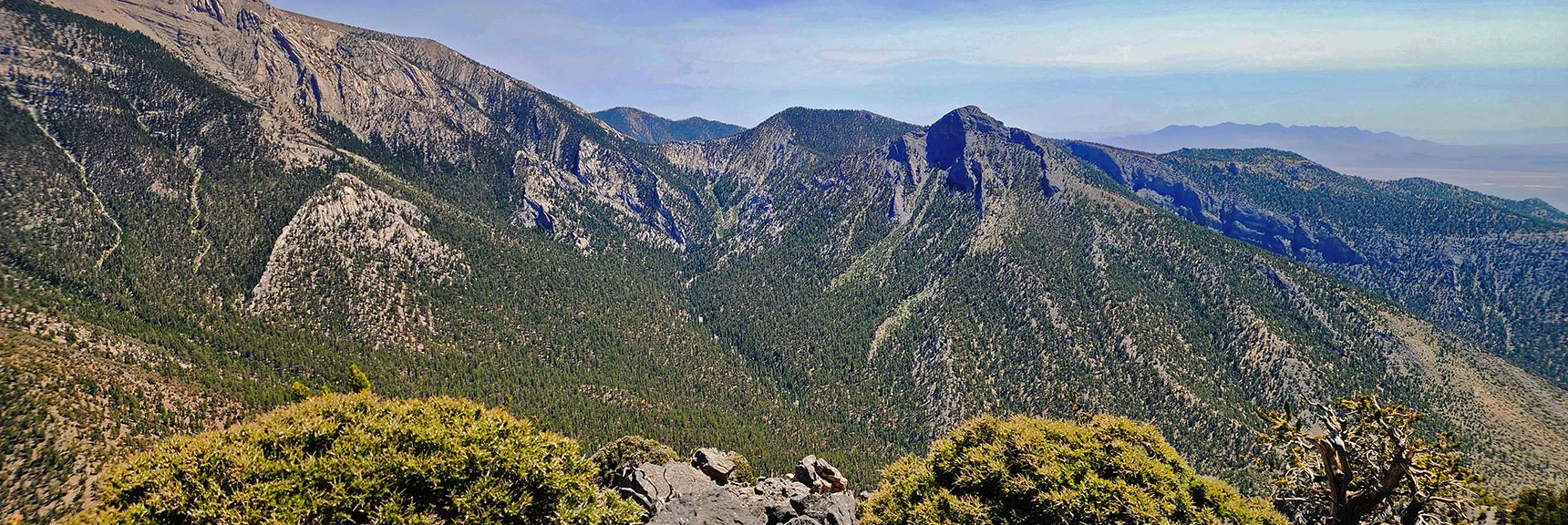 Clinton Peak. Amargosa Valley Beyond. | Amargosa Overlook | Mt. Charleston Wilderness | Spring Mountains, Nevada
