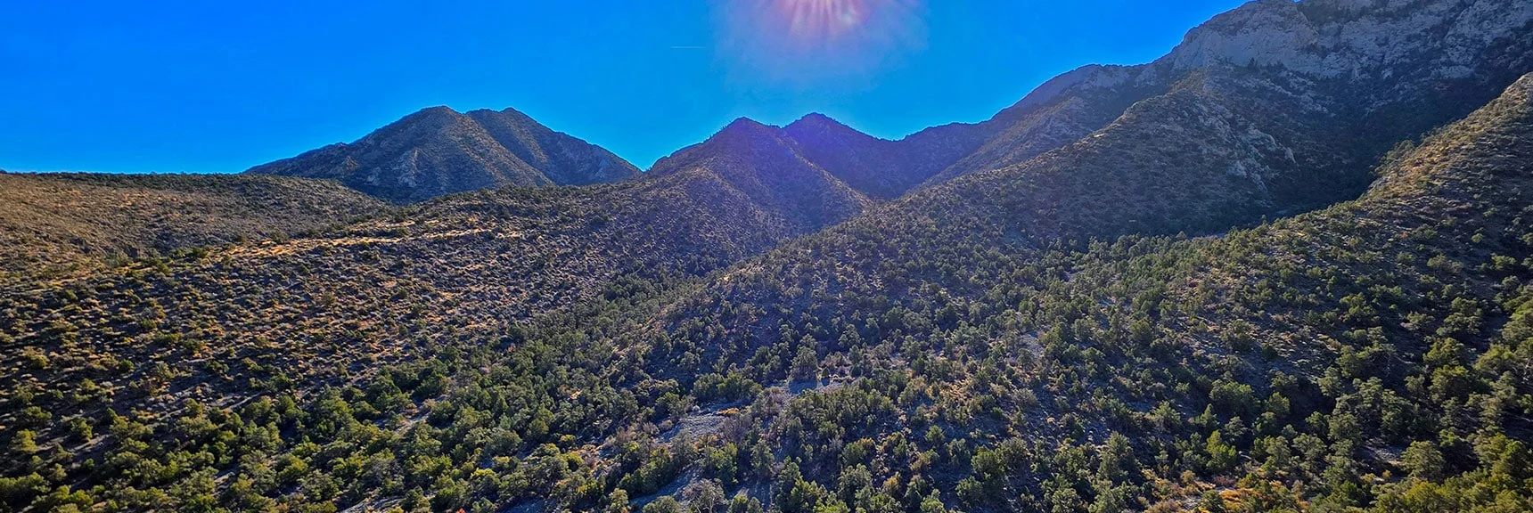 Left to Right: East La Madre Peak, Peak 6826, Fernande Peak & Approaches | La Madre East Ridge Approaches | La Madre Mountains Wilderness, Nevada
