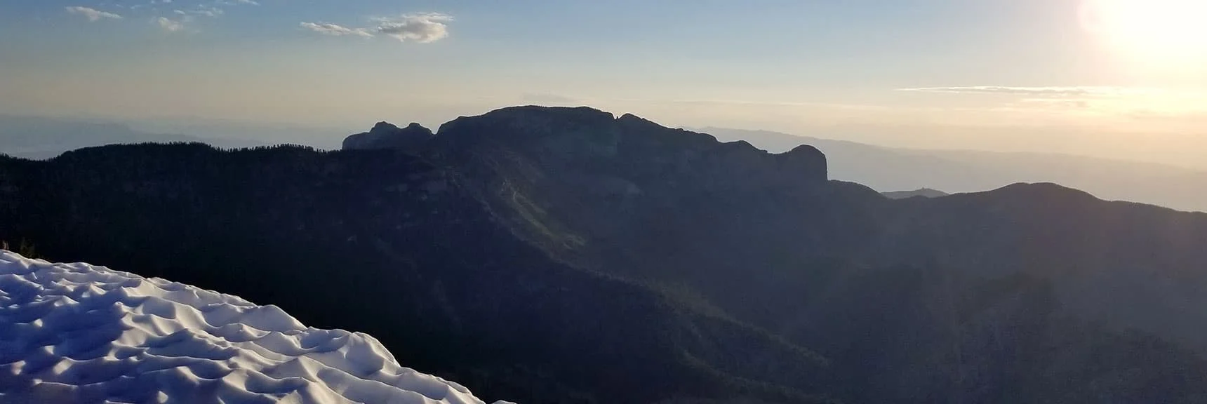 Blue Diamond Hill (R), Red Rock Canyon (Middle), Indecision Peak (L). | Monument Peak Summit | Rainbow Mountain Wilderness, Nevada