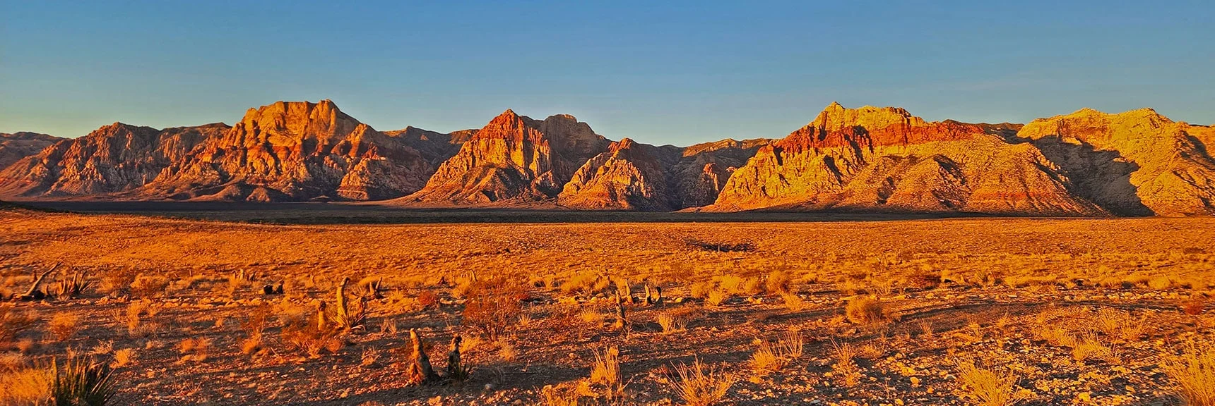 Blue Diamond Hill (R), Red Rock Canyon (Middle), Indecision Peak (L). | Monument Peak Summit | Rainbow Mountain Wilderness, Nevada