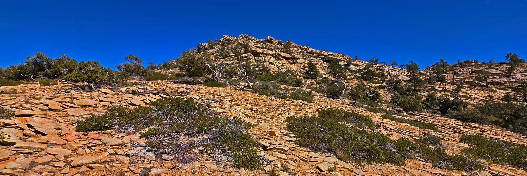 Blue Diamond Hill (R), Red Rock Canyon (Middle), Indecision Peak (L). | Monument Peak Summit | Rainbow Mountain Wilderness, Nevada