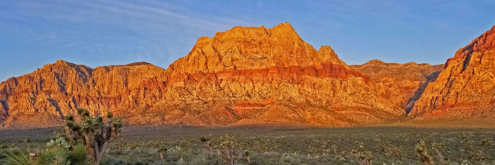 Blue Diamond Hill (R), Red Rock Canyon (Middle), Indecision Peak (L). | Monument Peak Summit | Rainbow Mountain Wilderness, Nevada