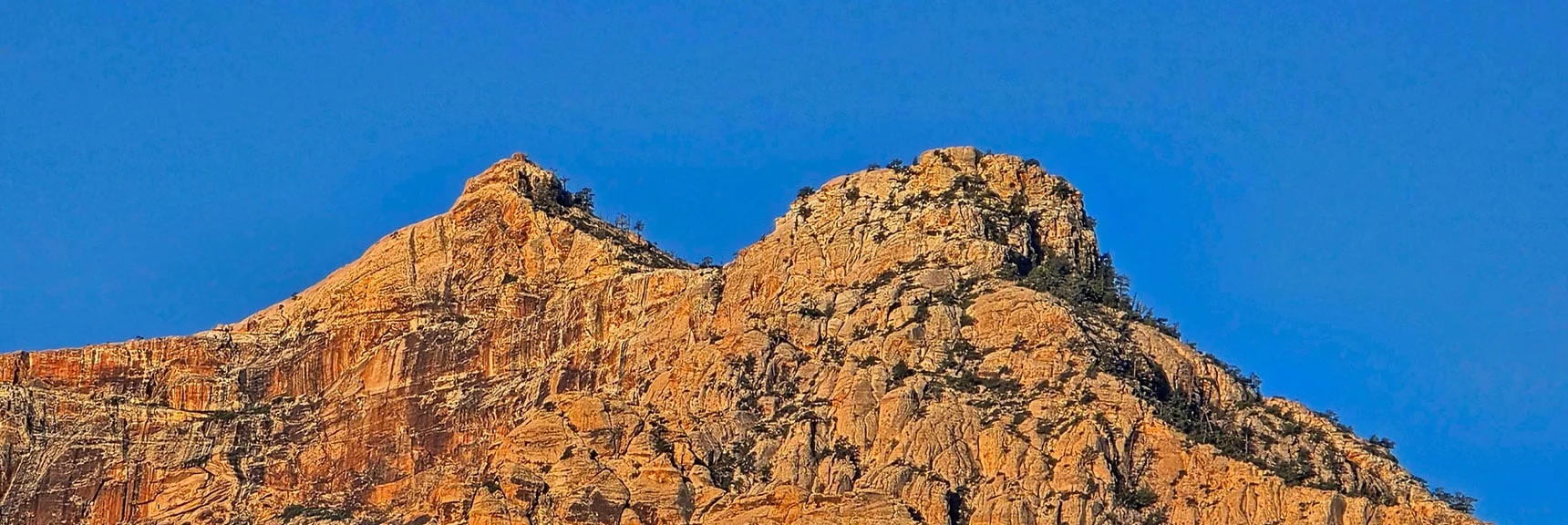 Blue Diamond Hill (R), Red Rock Canyon (Middle), Indecision Peak (L). | Monument Peak Summit | Rainbow Mountain Wilderness, Nevada
