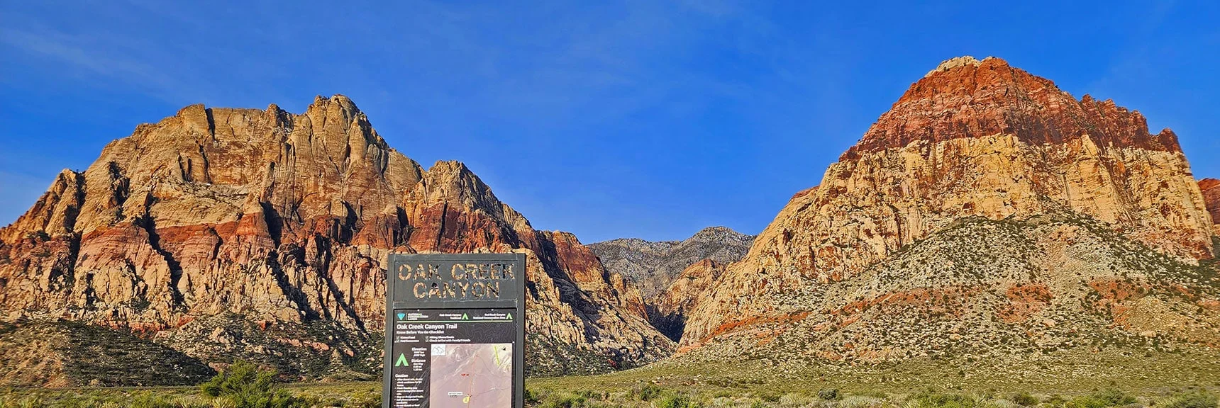Blue Diamond Hill (R), Red Rock Canyon (Middle), Indecision Peak (L). | Monument Peak Summit | Rainbow Mountain Wilderness, Nevada