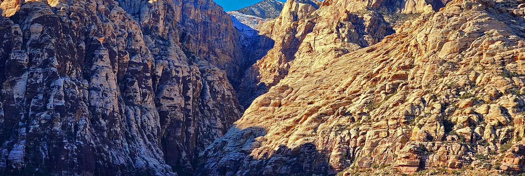 Blue Diamond Hill (R), Red Rock Canyon (Middle), Indecision Peak (L). | Monument Peak Summit | Rainbow Mountain Wilderness, Nevada