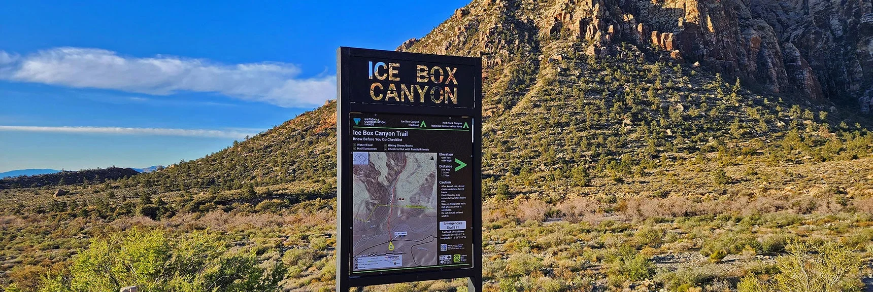 Blue Diamond Hill (R), Red Rock Canyon (Middle), Indecision Peak (L). | Monument Peak Summit | Rainbow Mountain Wilderness, Nevada