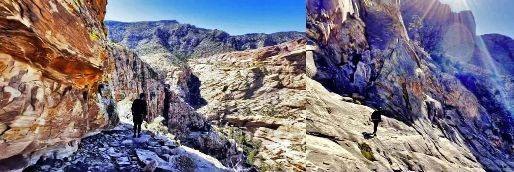Blue Diamond Hill (R), Red Rock Canyon (Middle), Indecision Peak (L). | Monument Peak Summit | Rainbow Mountain Wilderness, Nevada
