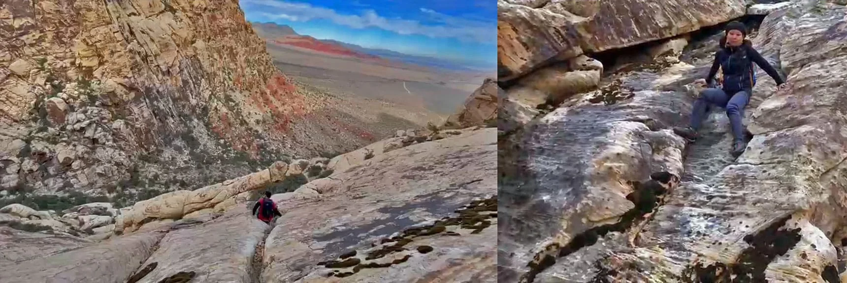 Blue Diamond Hill (R), Red Rock Canyon (Middle), Indecision Peak (L). | Monument Peak Summit | Rainbow Mountain Wilderness, Nevada