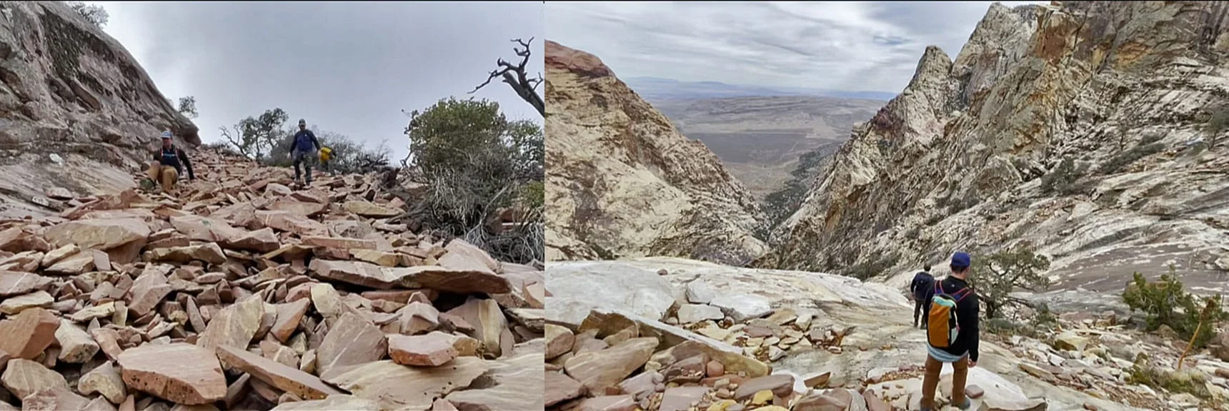 Blue Diamond Hill (R), Red Rock Canyon (Middle), Indecision Peak (L). | Monument Peak Summit | Rainbow Mountain Wilderness, Nevada