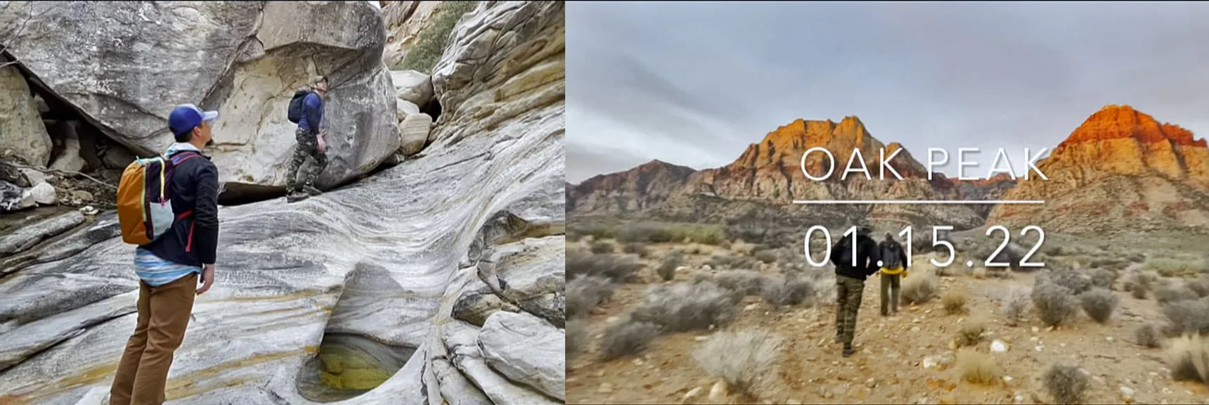 Blue Diamond Hill (R), Red Rock Canyon (Middle), Indecision Peak (L). | Monument Peak Summit | Rainbow Mountain Wilderness, Nevada