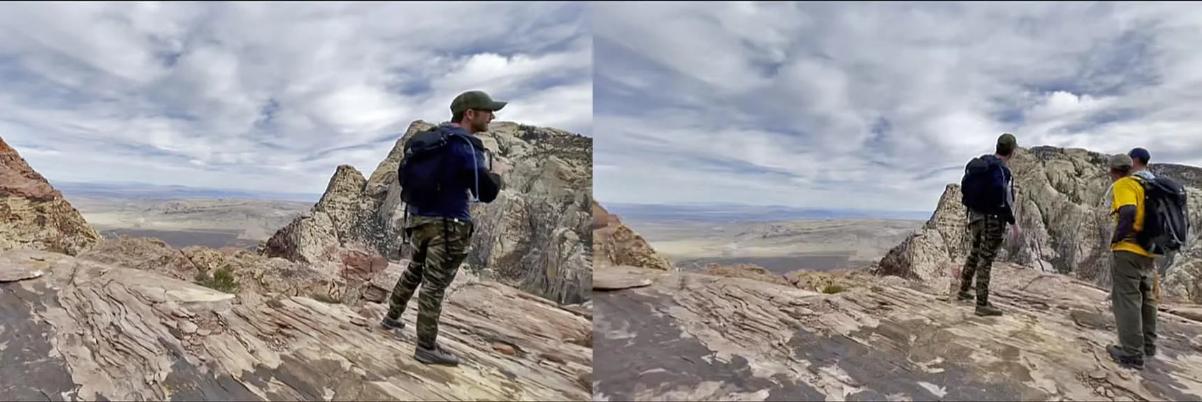 Blue Diamond Hill (R), Red Rock Canyon (Middle), Indecision Peak (L). | Monument Peak Summit | Rainbow Mountain Wilderness, Nevada