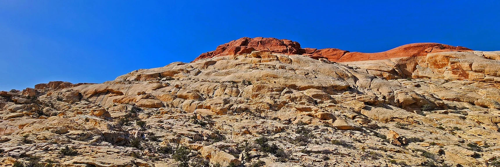Blue Diamond Hill (R), Red Rock Canyon (Middle), Indecision Peak (L). | Monument Peak Summit | Rainbow Mountain Wilderness, Nevada