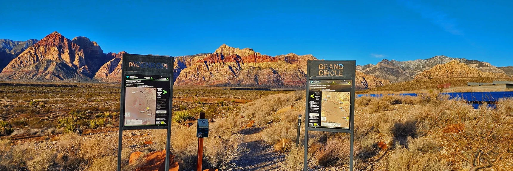 Blue Diamond Hill (R), Red Rock Canyon (Middle), Indecision Peak (L). | Monument Peak Summit | Rainbow Mountain Wilderness, Nevada