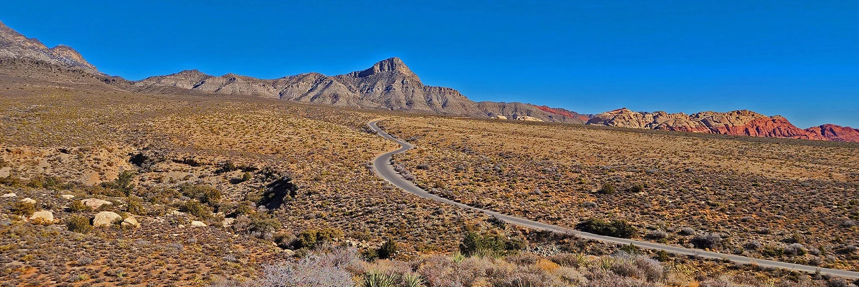 Turtlehead Peak & Calico Hills Backdrop to Red Rock Canyon Scenic Drive | White Rock Mountain Loop Trail | Red Rock Canyon, Nevada