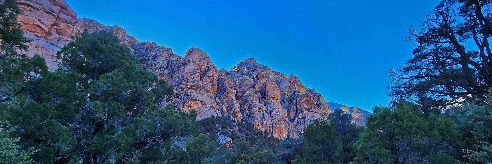Northwest White Rock Mountain Summit Area. Rainbow Mountains Appearing. | White Rock Mountain Loop Trail | Red Rock Canyon, Nevada