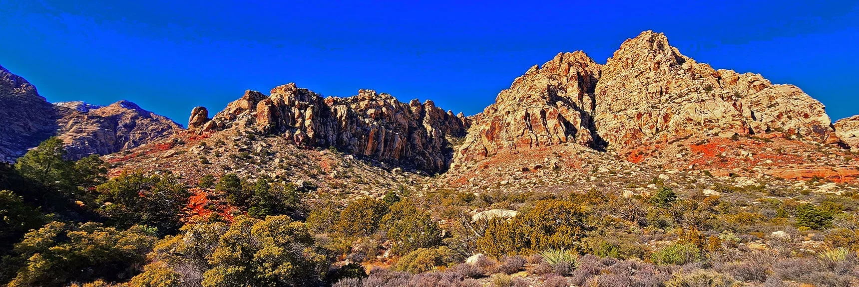 White Rock Mountain SW Summit Area. | White Rock Mountain Loop Trail | Red Rock Canyon, Nevada